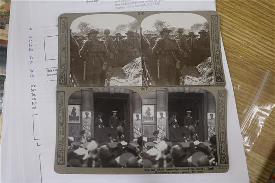 A comprehensive collection of 1st World War stereoscopic cards